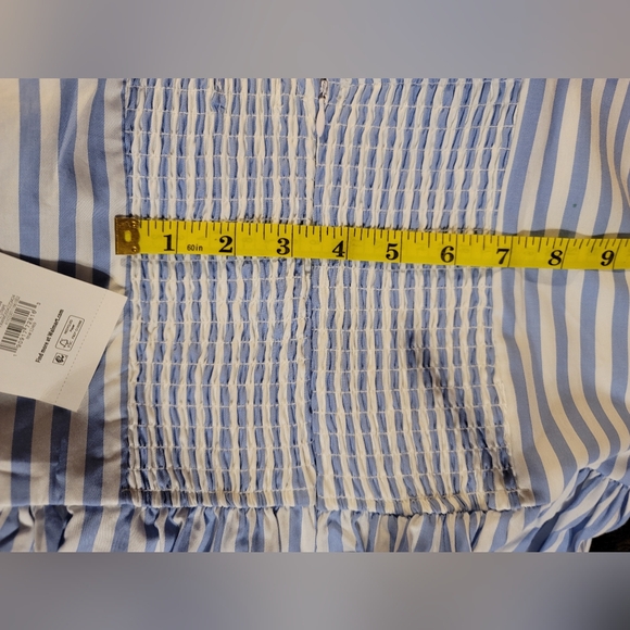 NWT WOMENS NAUTICAL COTTON POCKET STRETCH ADJUSTABLE STRAP DRESS SMALL - Picture 8 of 12